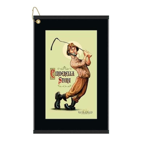 Devant DevantDVST18466H-B-W David O Keefe Tribute to Caddyshack Cinderella Story Golf Towel DVST18466H-B/W